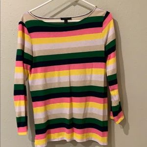 J Crew Pop Stripe Tee